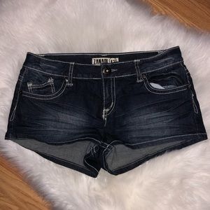 Denim Dark Wash Shorts